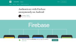 Authenticate with Firebase anonymously on Android – AndroidPub