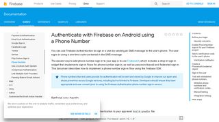 Authenticate with Firebase on Android using a Phone Number | Firebase