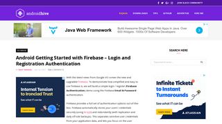 Android Getting Started with Firebase - Login and Registration ...