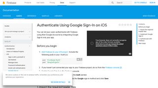 Authenticate Using Google Sign-In on iOS | Firebase