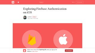 Exploring Firebase Authentication on iOS – Exploring iOS – Medium