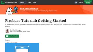 Firebase Tutorial: Getting Started | raywenderlich.com