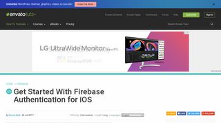 Get Started With Firebase Authentication for iOS