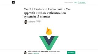 Vue 2 + Firebase: How to build a Vue app with Firebase authentication ...