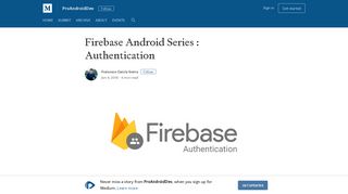 Firebase Android Series : Authentication – ProAndroidDev