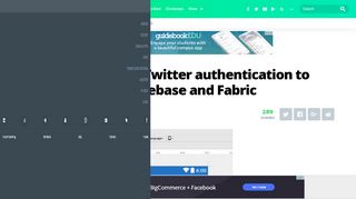 Add Facebook and Twitter login to your app with Firebase and Fabric