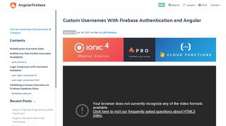 Custom Usernames With Firebase Authentication and Angular ...