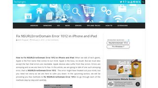 Fix NSURLErrorDomain Error 1012 in iPhone and iPad – Techanges
