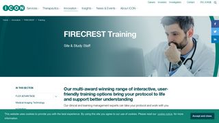 FIRECREST Training for Site and Study Staff | ICON plc | CRO