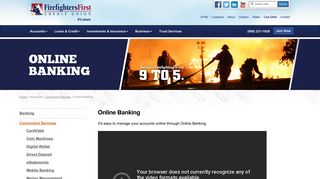 Online Banking - Firefighters First Credit Union