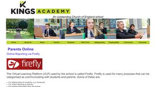 Parents Online - The Kings of Wessex Academy, Cheddar