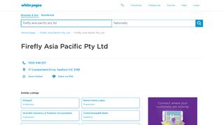 Firefly Asia Pacific Pty Ltd | Cumberland Drive, Seaford, VIC | White ...