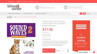Firefly Education Sound Waves National Ed Book 2 - The School Locker