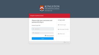 Login - Kingston Grammar School