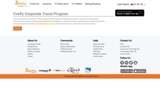 Firefly | Firefly Corporate Travel Program