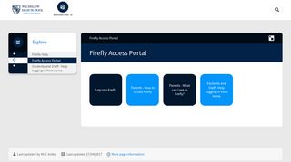 Firefly Access Portal — Wilmslow High School
