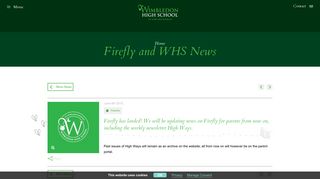Firefly and WHS News | News | Wimbledon High