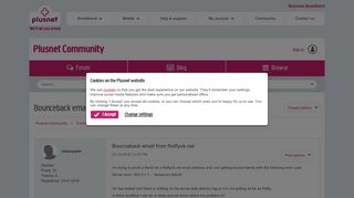 Bounceback email from fireflyuk.net - Plusnet Community