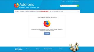 User Login :: Add-ons for Firefox - Firefox Add-ons - Mozilla
