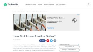 How Do I Access Email in Firefox? | Techwalla.com