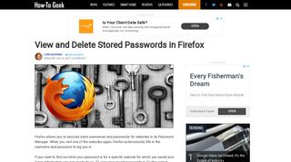 View and Delete Stored Passwords in Firefox - How-To Geek