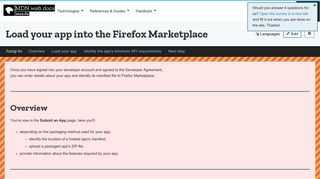 Load your app into the Firefox Marketplace - Archive of obsolete ...