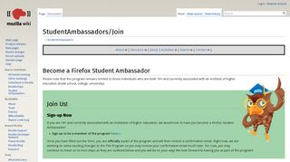 StudentAmbassadors/Join - MozillaWiki