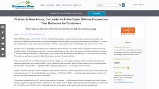 FireHost Is Now Armor, the Leader in Active Cyber Defense Focused ...