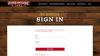 Sign In - Firehouse Rewards