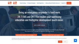 24-7 Continuing Education and Firefighter Development Courses