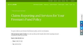 Information for Fireman's Fund Policyholders - Chubb