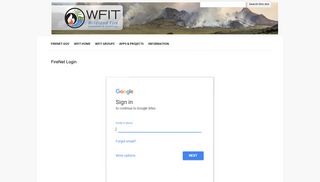FireNet Login - WFIT - Google Sites