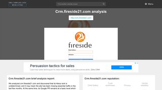 Crm Fireside21. Sign In | Fireside21 - Popular Website Reviews
