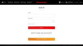 MY ACCOUNT Sign In - Firestone Tires