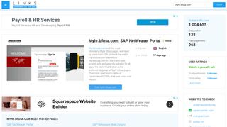 Visit Myhr.bfusa.com - SAP NetWeaver Portal.