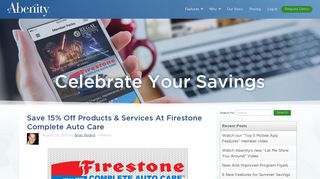 Save 15% Off Products & Services At Firestone Complete ... - Abenity