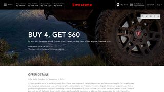 Fall 2018 Promotion | Firestone Tires