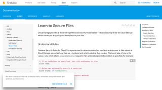 Learn to Secure Files | Firebase