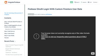 Firebase OAuth Login With Custom Firestore User Data ...