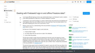 Dealing with FirebaseUI sign-in and offline Firestore data ...
