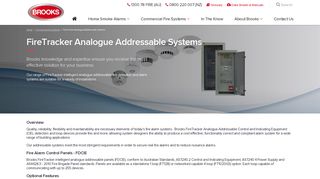 FireTracker Analogue Addressable Systems - Brooks Australia Pty Ltd