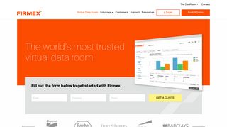 The Most Widely Used Virtual Data Room | Firmex