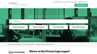 Where is the Firmex login page? – Firmex Knowledge Base