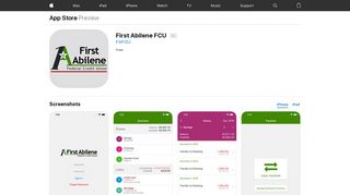 First Abilene FCU on the App Store - iTunes - Apple