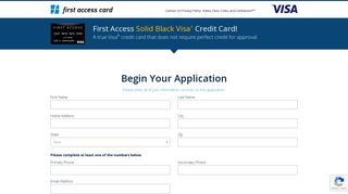 First Access Visa - First Access Card