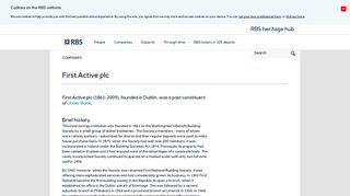 First Active plc | RBS Heritage Hub