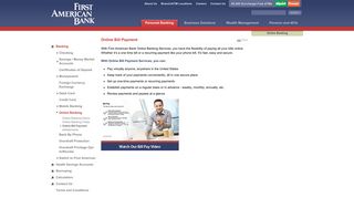 Online Bill Payment | firstambank.com - First American Bank