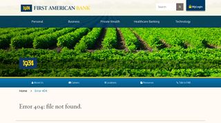 Online Banking - First American Bank