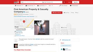First American Property & Casualty Company - 44 Reviews - Home ...