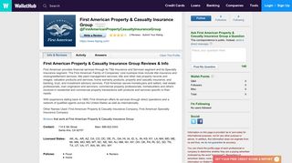 First American Property & Casualty Insurance Group Reviews